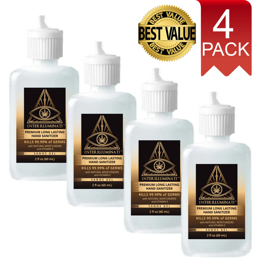 4-PACK Premium Long Lasting Hand Sanitizer